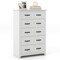 Tall Storage Dresser with 5 Slide Out Drawers and Smooth Metal Slide Rail Perfect for Any Room